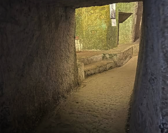Descending some 40 metres below Naples