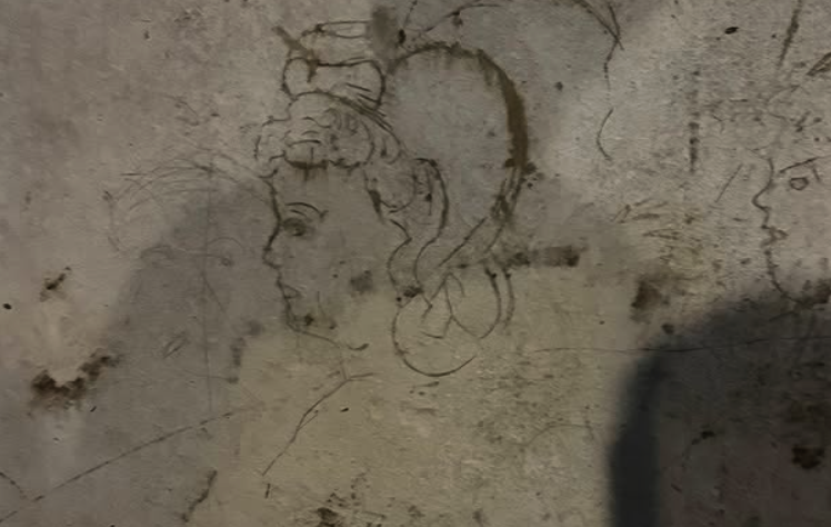 Historic image displayed in the Naples Underground
